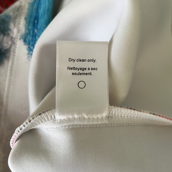 NWOT Clover Canyon “Surf Blanket” Pink Paisley Neoprene Bandage Mini Skirt - S - Picture 12 of 13